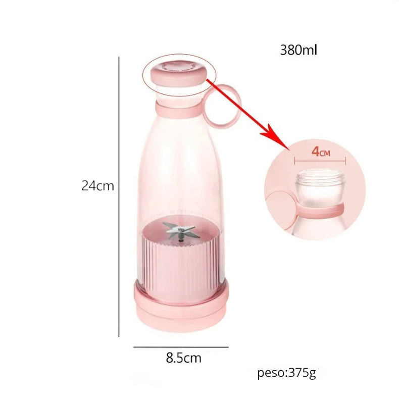 LushCup™ _ (Copo elétrico Portátil de Suco)