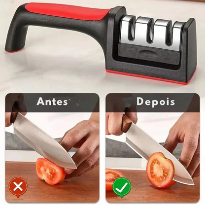 Afiador de Facas 3 em 1 – O Segredo para um Churrasco Perfeito!